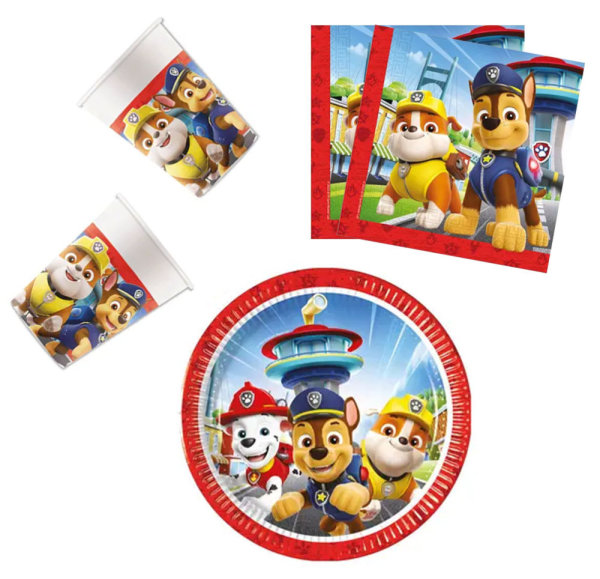 Party-Set 36-teilig "Paw Patrol" Rescue Heroes 20 cm