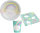 Party-Set 36-teilig "Rainbow and Cloud" white, green 23 cm