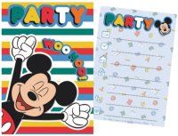 Einladungskarten 5-teilig "Mickey Mouse" Woo Hoo!