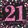 Party Servietten 33 x 33 cm 16 Stück "Happy Birthday" Black / Pink 21er