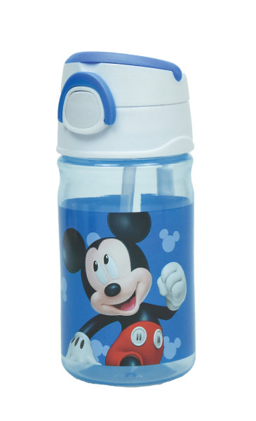 Disney Mickey Blue Kunststoff-Trinkflasche mit Trageschlaufe - 350 ml