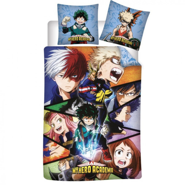 Javoli posteľná bielizeň - 140 x 200 cm / 63 x 63 cm - polyester - My Hero Academia - sila Deku