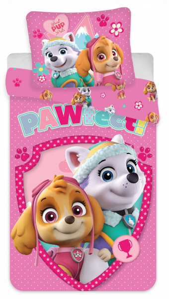 Bettwäsche 140 x 200 cm / 70 x 90 cm Baumwolle "Paw Patrol" PAWtect