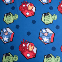 Spannbetttuch Baumwolle 90 x 200 cm "Avengers" blue