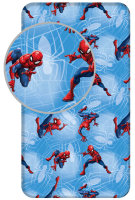 Spannbetttuch Baumwolle 90 x 200 cm "Spiderman"...