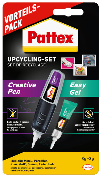 Pattex Upcycling Set - Creative Pen & Sekundenkleber Easy Gel
