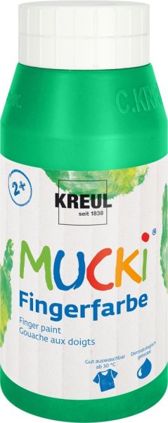 KREUL MUCKI prstová farba - zelená - 750 ml