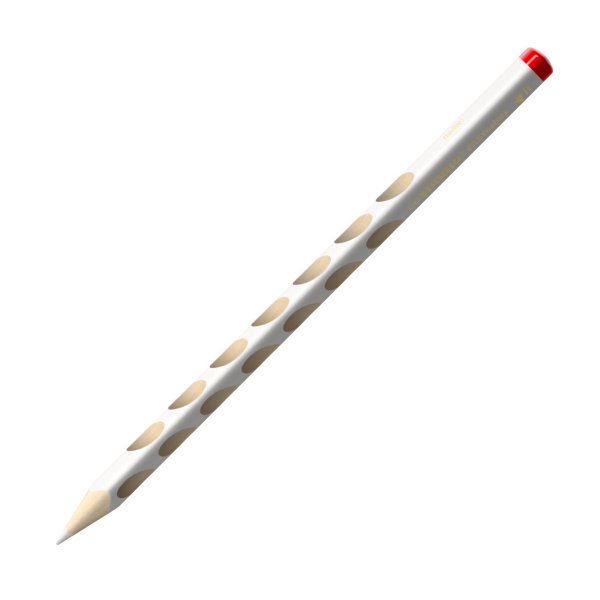 Ergonomischer Buntstift für Rechtshänder - STABILO EASYcolors - Einzelstift - weiss