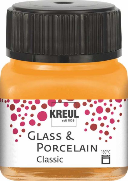 KREUL Classic farba na sklo a porcelán - oranžová - 20 ml