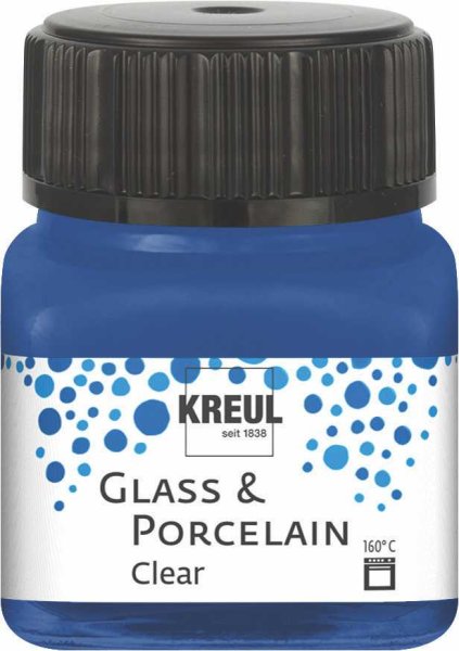 KREUL Glass & Porcelain Clear Dunkelblau 20 ml