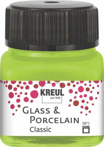 KREUL Classic farba na sklo a porcelán - jarná zelená - 20 ml