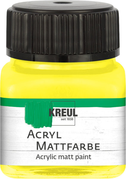 KREUL Acryl Mattfarbe Gelb 20 ml