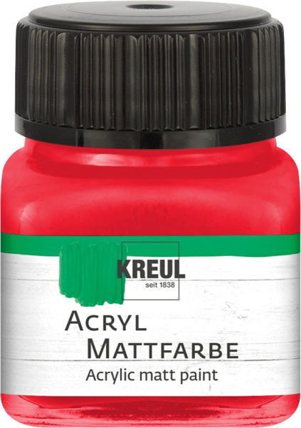 KREUL Acryl Mattfarbe Rot 20 ml