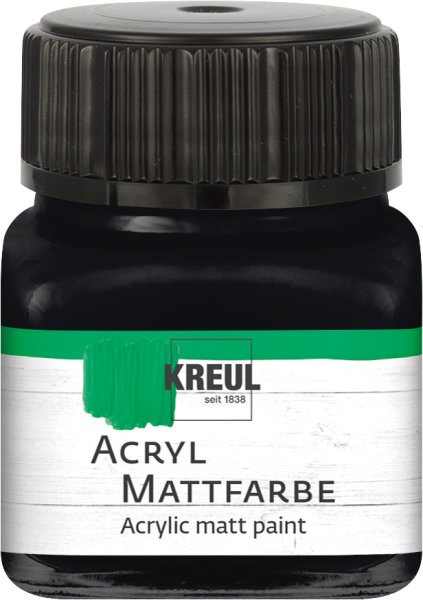 KREUL Acryl Mattfarbe Schwarz 20 ml