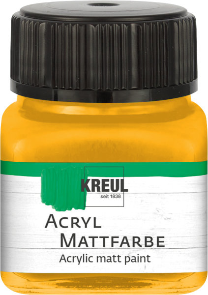 KREUL akrylová matná farba - zlatožltá - 20 ml