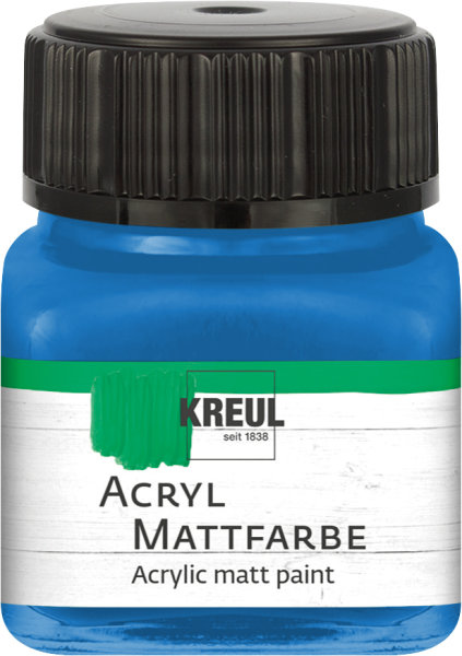 KREUL Acryl Mattfarbe Enzianblau 20 ml