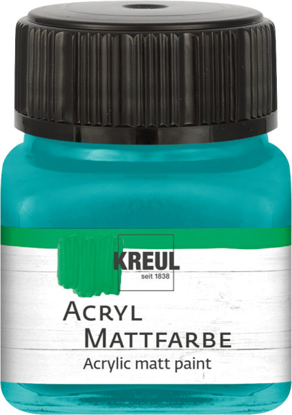 KREUL akrylová matná farba - tyrkysová - 20 ml