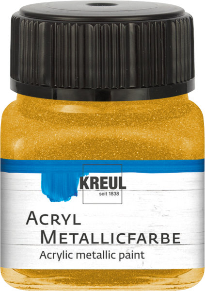 KREUL akrylová metalická farba - zlatá - 20 ml