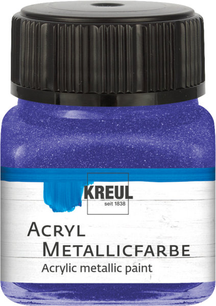 KREUL akrylová metalická farba - fialová - 20 ml