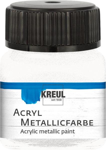 KREUL Acryl Metallicfarbe Perlmutt-Weiß 20 ml