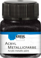 KREUL Acryl Metallicfarbe Schwarz 20 ml