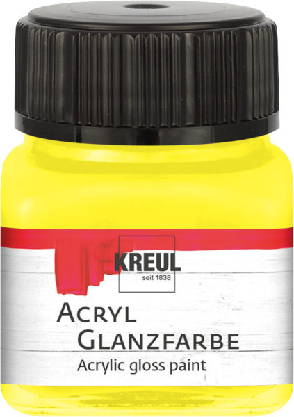 KREUL Acryl Glanzfarbe Gelb 20 ml