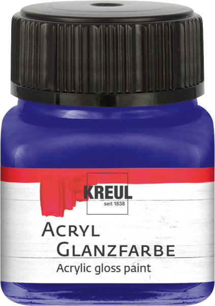 KREUL Acryl Glanzfarbe Dunkelblau 20 ml