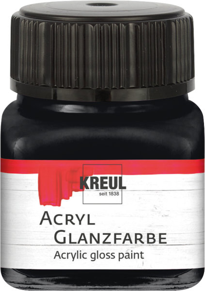 KREUL Acryl Glanzfarbe Schwarz 20 ml