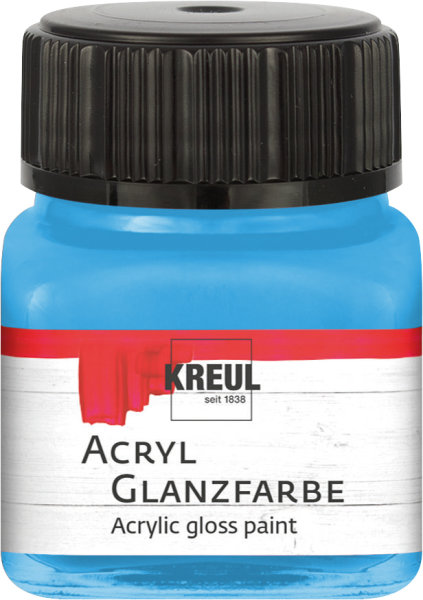 KREUL akrylová lesklá farba - nebesky modrá - 20 ml