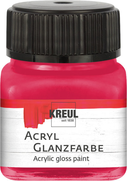 KREUL Acryl Glanzfarbe Dunkelrot 20 ml