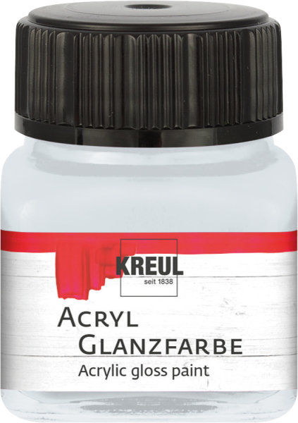 KREUL akrylová lesklá farba - svetlosivá - 20 ml