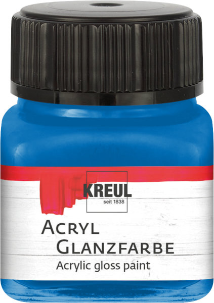 KREUL akrylová lesklá farba - modrá - 20 ml