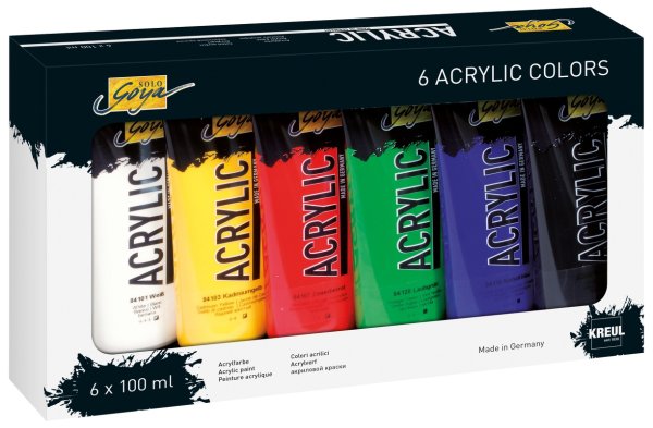 KREUL SOLO GOYA Acrylic 100 ml Tuben 6er Set