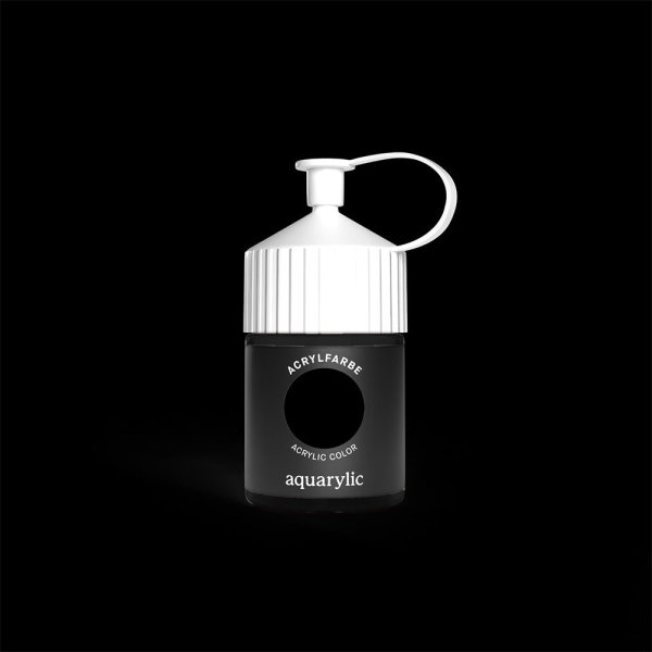 Aquarylic Acrylfarbe 120 ml Tiefschwarz – Künstlerqualität