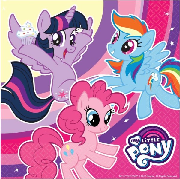 Party Servietten 33 x 33 cm 20 Stück "My little Pony"