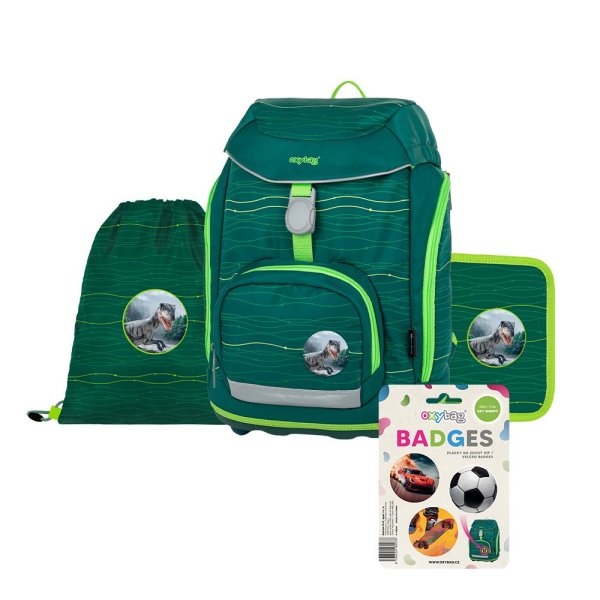 oxybag Schulrucksackset OXY Sherpy green