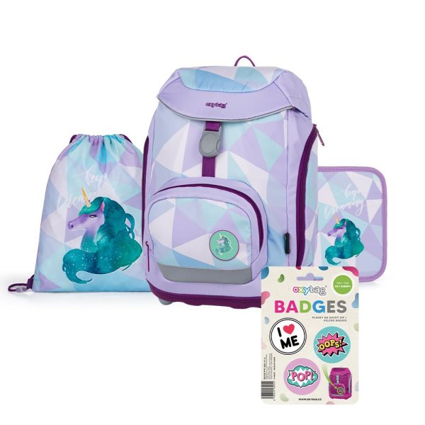 oxybag Schulrucksackset OXY Sherpy Unicorn