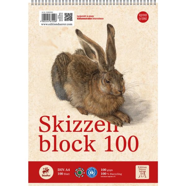 Edition Dürer Skizzenblock A4 100 Blatt