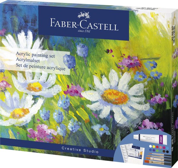 FABER-CASTELL Akrylová sada, 18-dielna