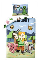 Minecraft Graphic Bettwäsche 140x200 cm, 70x90 cm...