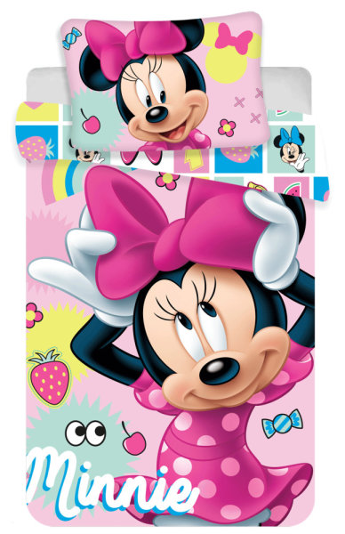 Bettwäsche Disney Minnie Mouse Sweet 100x135 cm, 40x60 cm