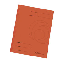 herlitz Flügelmappe / Einschlagmappe easy orga A4 Manila-Recycling-Karton orange