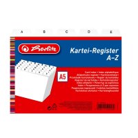 herlitz register do kartotéky, A-Z, A5, PP - biely