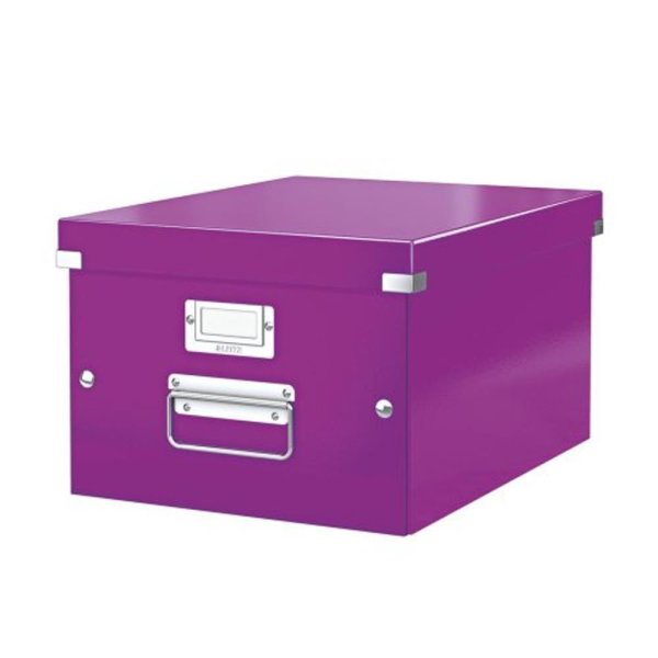 LEITZ Ablagebox Click & Store WOW, DIN A5, violett