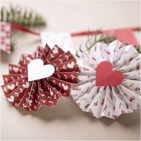 creativ company Kreativ-Mix Paper Craft rot/weiss