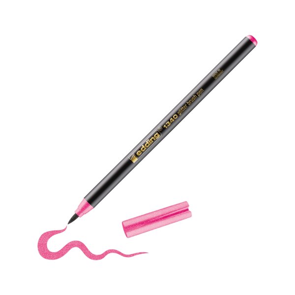 edding 1340 glitzer Pinselstift pink