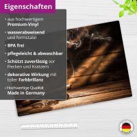 CYD Schreibtischunterlage premium Vinyl 60 x 40 cm Whisky mit Zigarren