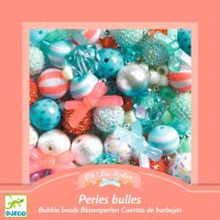 DJECO Bubble Perlen, Silber, 200+ Perlen für Halsketten