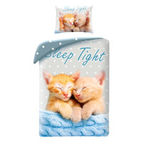 Bettwäsche Tiere Sleep Tight Katzen 140×200...