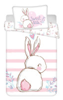 Bettwäsche Hase Sweet Kinderbettwäsche 100x135...